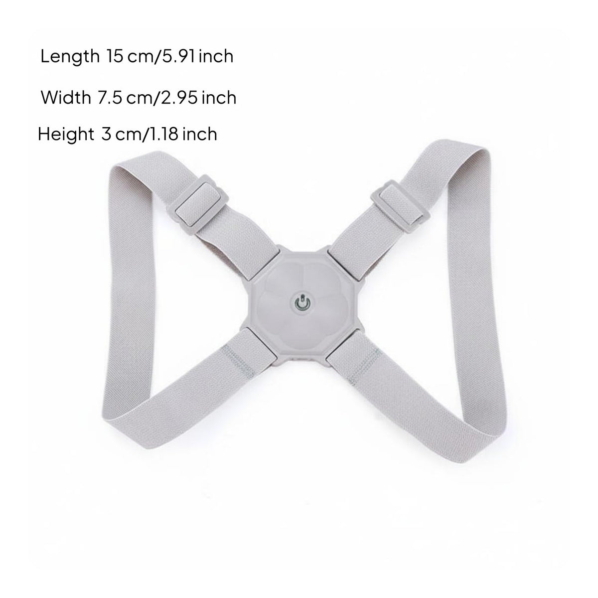 Invisible Smart Posture Brace Discreet Under Clothes Hunchback Corrector Strap Lightweight Back Posture Corrector Angle Monitoring for Children, Students, School, Study, Desk Work