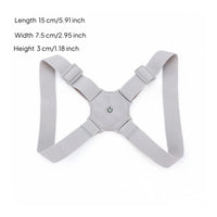 Invisible Smart Posture Brace Discreet Under Clothes Hunchback Corrector Strap Lightweight Back Posture Corrector Angle Monitoring for Children, Students, School, Study, Desk Work
