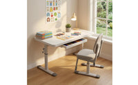 Manual Height-Adjustable Desk Wide Base Feet Office Furniture