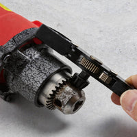Multi-Purpose Bidirectional Wrench Set Labor-Saving Reversible Ratchet Wrench Easy Grip Removable Drill Chuck Key Replacement Heads Included for Repair, Workshop