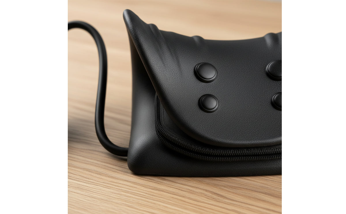 Ergonomic C-Curve Design Cervical Traction Pillow Portable Cervical Spine Stretcher Soft Foam Material Neck Stretcher Lightweight