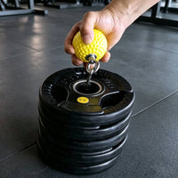 Textured Grip Ball with Carabiner Sturdy Grip Training Ball Portable Pull up Grips with Carabiners Secure for Climbers, Home Gym