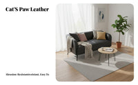 Space-Saving space-efficient Two-Seater Sofa Minimalist Design Loveseat durable Wood Legs Couch for Apartment Dwellers, Shop Owners, duos, Small Spaces, Living Room, Bedroom, Reception Area