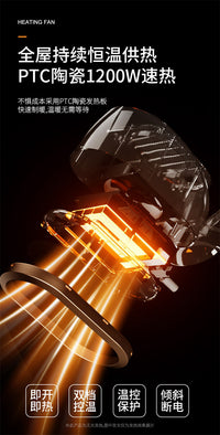 110V220V跨境暖风机大功率取暖器桌面陶瓷PTC家用电暖器香港台湾
