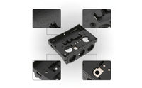 Easy to Install Wiring Socket Base Rectangular Burner Control Base Compact Sturdy for Electricians