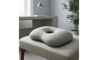 Pressure Relief Ear Hole Pillow Soft Side Sleeper Pillow Dipped Edge Contoured Cushion Rounded Corners