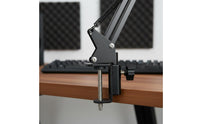 Adjustable Mic Arm 360-Degree Rotation Desk Mount Microphones Arm Stable and Shock Resistant Audio Gear for Content Creators, Streamers