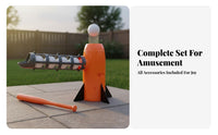 Indoor Outdoor Play Kids Baseball Training Toy Continuous Automatic Baseball Pitching Machine Single-Button Operation for Backyard, Park