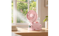 Handheld Spray Fan Rechargeable Water Misting Fan Personal for Travel, Dorm Room