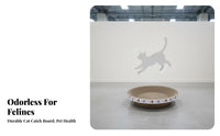 Oval Nailing Bowl Sturdy and Wear-Resistant Oval Nailing Board Dense Cardboard Feline Nailer for Kittens, Small Areas, Indoors, Bedroom