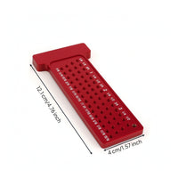 Perforated Woodworking T-Shaped Ruler Ruler Laser Engraved Precision Marking T Rule Long-Lasting Scriber Marking Line Ruler Sturdy for Carpenters