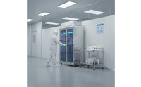 FFU Garment Storage Locker Heavy Duty Stainless Steel Cleanroom Cabinet HEPA Filtration Anti Dust Removal Wardrobe for Cleanrooms, Laboratories