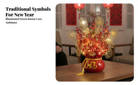 Fortune Fruit Table Decor Festive Atmosphere Chinese New Year Good Luck Ornament Traditional Symbols Chinese New Year Decoration Kit for Entryway