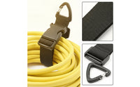 8 Pieces Adjustable Strap with Triangular Clip Heavy-Duty Nylon Strap with Buckle Backpack Straps Flexible Strap Material