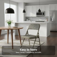 Foldable Backrest Chair Foldable Design Household Furniture Space-Saving Portable Seat for Students, Office Workers, Bedroom, Small Areas, Kitchen
