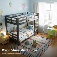Metal Bunk Bed Frame Space Saving Metal Bunk Bed Stable Structure for Students, Teenagers, Dormitory, Dorm Room, Small Apartment