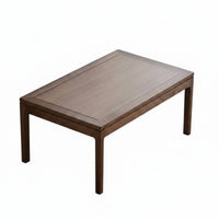 Japanese Design Floor Desk Space-Efficient Size Low Table Space-Saving Vintage Design for Apartment Dwellers, Bay Alcove