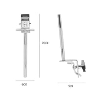 Bass Drum Cowbell Mount Heavy-Duty Cowbell Holder Clamp Rust-Resistant Percussion Accessory