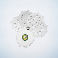4 Pieces Gemstone Sorting Gauge Compact Gemstone Gauge with Metal Cards Circular for Jewelers, Jewelry Workshop, Bench Work