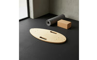 Wooden Balance Board Core Strength Board with Handles Stability Training Sports Gear for Home Workout