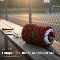 Easy Setup Badminton Net Lightweight Portable Badminton Net Long-Lasting Racket Sport Gear Steel Wire Cable for Beginners, Families