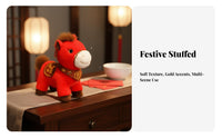 Year of the Horse Soft Toy Auspicious Gift Chinese New Year Horse Doll Stuffed Horse Doll Festivity Souvenir Horse Stuffed