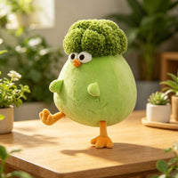 Broccoli Chicken Stuffed Soft Cartoon Broccoli Chicken Doll Stuffed Figure Cute Design for Home Decor