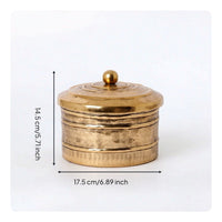 Lidded Decorative Jar Compact Storage Jar with Lid Long Aluminum Container with Lid for Dresser