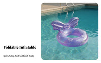 Inflatable Pool Hammock Foldable Mesh Water Hammock Sturdy PVC Mesh Pool Lounger for Adults, Seniors, Beach, Sea, Vacation