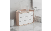 Multi-Compartment Rotating Makeup Organizer Large Capacity Cosmetic Storage Box Desk Top Design Vanity Organizer Stand Multiple Compartments for Dressing Table