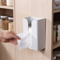 Toilet Roll and Toilet Paper Holder for Bathroom, Wall-Mounted Tissue Paper and Wet Wipes Dispenser, Modern Minimalist Style No Drill Tissue Box