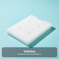 Reusable Ice Pack Gel Hard Shell Freezing Block Watertight Chiller Cold Plate for Coolers, Camping
