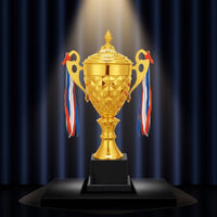 Trophy Cup with Base Gold Trophy Cup Large for Sports Days, Schools, Companies