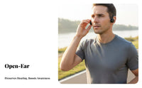 Air Conduction Headphones Built in Slot Headphones Suitable Fit Opening Ear Sports Headset for Cyclists, Athletes, Running