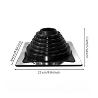Roof tube Flashing Heat Resistant Silicone Roof Flashing Stepped Cone Square Base tube Boot