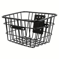 Metal Wire Scooter Storage Basket Easy to Install Scooter Basket with Bracket Long-Lasting Spacious for Daily Commute