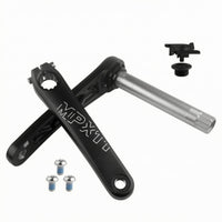 Aluminum Alloy Wide-Tire Bike Crankset Threaded Bolt Holes Winter Bike Crankset Included Bolts