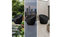 Dustproof Outdoor Chair Cover with Drawcord Windproof Patio Chair Cover Waterproof Fitted for Porch