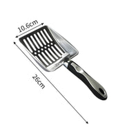 Large Capacity Stainless Steel Litter Scoop Easy to Clean Feline Litter Shovel Long-Lasting Fine Sand Scoop Rust-Resistant