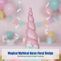 Kids Magical Horse Flower Headband, Festive Gathering, Handmade, Colorful, Stage Performance, Photo Prop