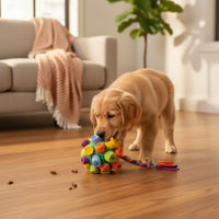 Mental Stimulation Dog Snuffle Ball Boredom Breaker Snuffle Ball Machine Washable Interactive Foraging Toy Long-Lasting for Training