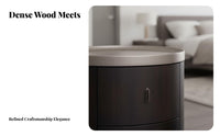 Nordic & design Round Cabinet with X-shaped base Minimalist Design Bedside Table adaptable Nightstand for Interior Designers, homeowners, Parents, Hotel Room, Entryway, Hallway
