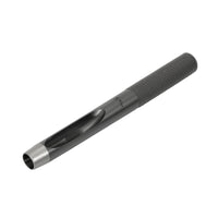 Leather Hole Punch Knurled Grip Tool Matte Black for Workshops, Hobbyists