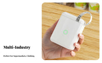 Inkless Printing Handheld Thermal Labeler Customizable Labels Portable Thermal Printer APP Controlled Price Label Machine Bluetooth Connectivity for Shop Owners, Supermarket Employees, Retail Shop, Small Business, Warehouse, Kitchen