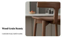 Ergonomic Design Solid Wood Bar Stool Easy Assembly Counter Height Stool with Back Non-Slip Floor Protection Modern Backrest Counter Chair for Homeowners, Renters, Adults, Cafe, Pub, Restaurant