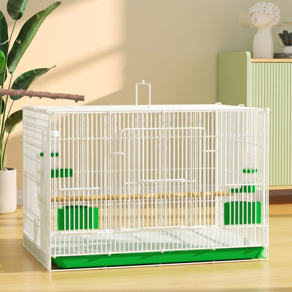 Pet Bird Cage and Avian Habitat, Large Bird Cage with Single Door, Breeding Enclosure for Budgie Parakeet and Other Species