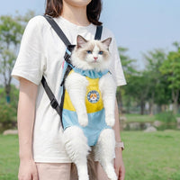 Chest Pet Bag Front Carrier for Small Dogs Cats, Oxford Material Portable Breathable Front Backpack, Solid Pattern Pet Front Facing Pouch Travel