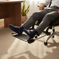 Slatted Gaming Chair Footrest with Metal Rods Sturdy Office Chair Footrest Attachment Supportive Furniture Accessory Ergonomic for Gamers