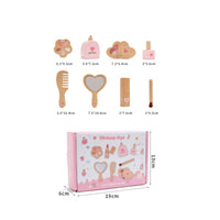 Wooden Makeup Toy Set Pretend Play Makeup Set Portable for Kids, Young Children