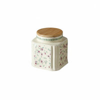 Silicone Seal Ceramic Square Jar Easy to Clean Airtight Canister Decorative Design for Pantry